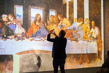 Leonardo Da Vincis immersive Ausstellung 'Das letzte Abendmahl' endet am 5. Januar in Frankfurt