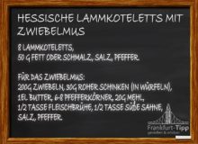 Hessische Lammkoteletts mit Zwiebelmus