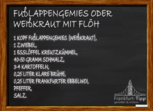 Fußlappengemies oder Weißkraut mit Flöh