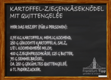 Kartoffel-Ziegenkäseknödel mit Quittengelée