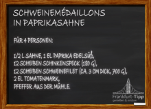 Schweinemédaillons in Paprikasahne