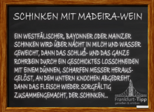 Schinken mit Madeira-Wein
