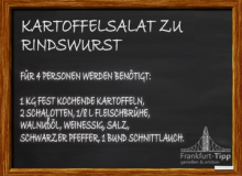 Kartoffelsalat zu Rindswurst