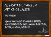 Gebratene Tauben mit Knoblauch