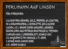 Perlhuhn auf Linsen