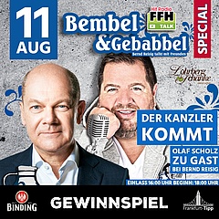 VERLOSUNG: Trefft den Kanzler Olaf Scholz in Frankfurt bei Bembel &amp; Gebabbel