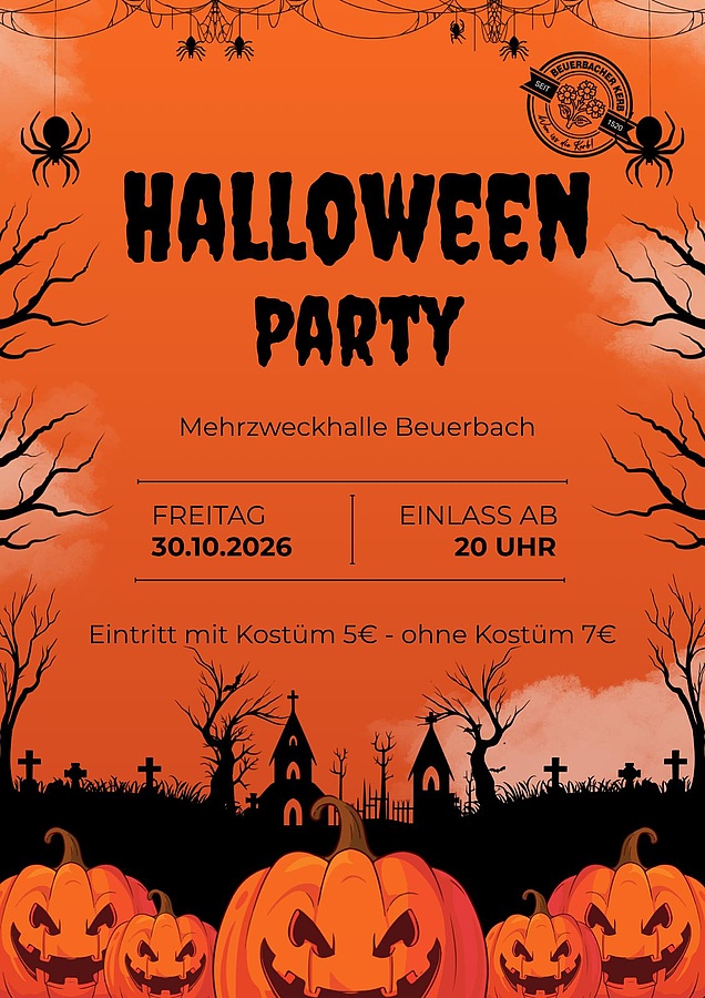 Halloween-Party mit „Chapel of Horror“ - Beuerbacher Kerb