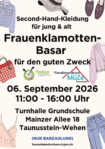 Frauenklamottenbasar für den guten Zweck
