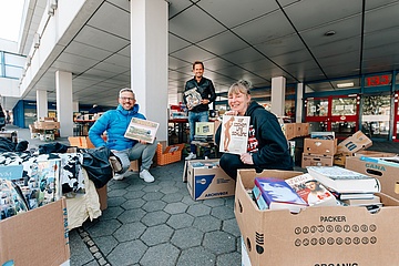After arson: relief action for the book market at the Bockenheim campus started