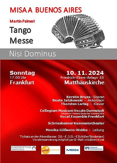Misa à Buenos Aires / Tango Messe von Martin Palmeri  für Chor, Solisten und Orchester
