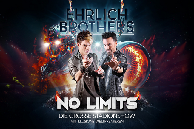 Ehrlich Brothers kommen mit neuer Weltrekord-Stadion-Show „NO LIMITS“ 2026 nach Frankfurt