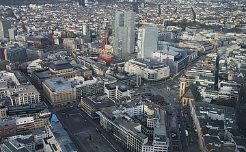 Wie in alten Zeiten: Über die Hauptwache soll wieder die Straßenbahn fahren