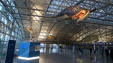 Flying dinosaurs at Frankfurt Airport