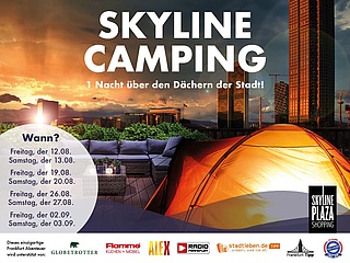 Skyline Camping 2022: Zelten über den Dächern von Frankfurt