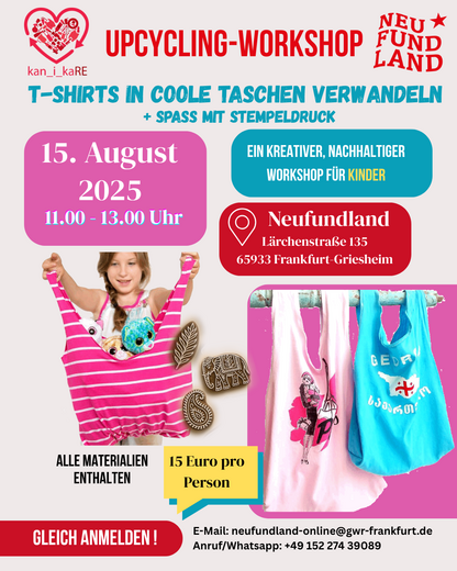 Upcycling Workshop für Kinder