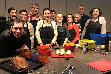 Patients with congenital immunodeficiency cook with dsai ambassador Mirko Reeh