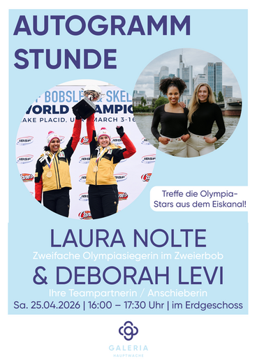 Autogrammstunde mit Laura Nolte & Deborah Levi in der GALERIA Hauptwache