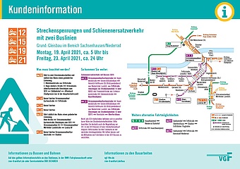 Construction work causes obstructions in Frankfurt tram traffic