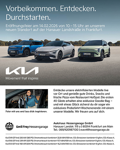 ERÖFFNUNGSFEIER KIA-STANDORT AUF DER HANAUER LANDSTRASSE