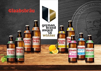 New brand identity of Glaabsbräu honored with German Brand Award 2018