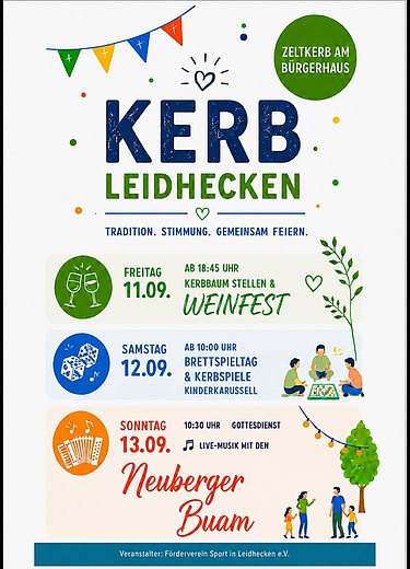 Zeltkerb Leidhecken 2026