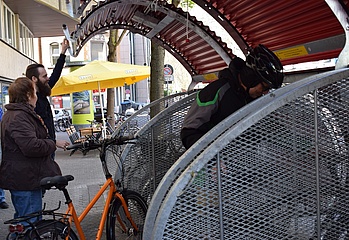 Model trial in Nordend: A garage just for bikes