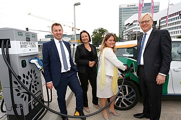 First fast charging station for e-vehicles opened at Frankfurt Airport