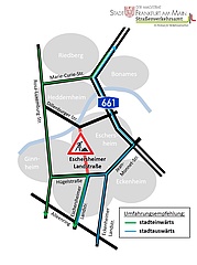 Eschersheimer Landstraße partially fully closed