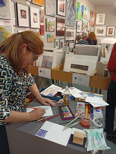Live-Painting mit der Künstlerin Lourdes Ral