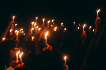 6.000 Lichter gegen Antisemitismus