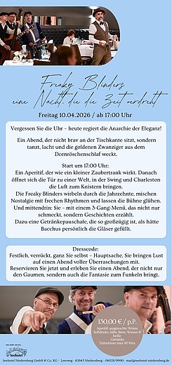 FREAKY BLINDERS "Eine Nacht die die Zeit verdreht"