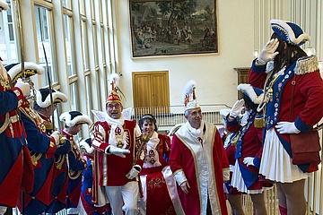 Foolish hustle and bustle at the New Year's reception for the carnival associations of the Grand Council