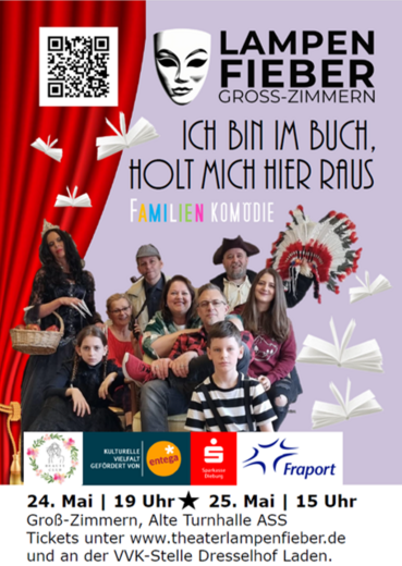 Theaterkomödie "Ich bin im Buch, holt mich hier raus"