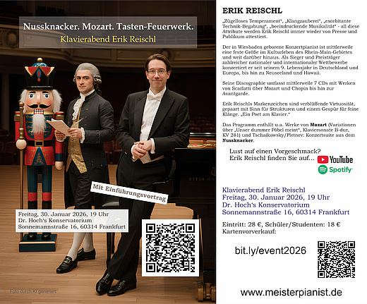 Nussknacker. Mozart. Tasten-Feuerwerk.