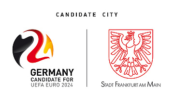 Frankfurt am Main presents 'Candidate City'- Logo for the 2024 European Football Championship