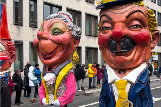 Street carnival: New Year's parade of the guards