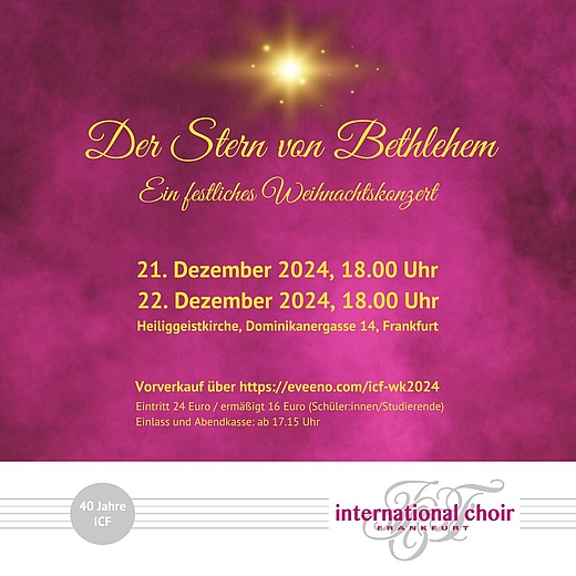 Der Stern von Bethlehem - ein festliches Weihnachtskonzert