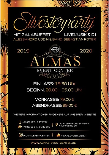 Silvesterparty im Almas Event Center