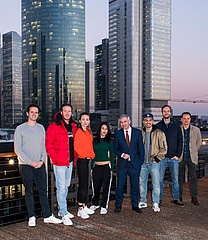 Dreharbeiten der neuen Netflix-Serie 'Skylines' in Frankfurt