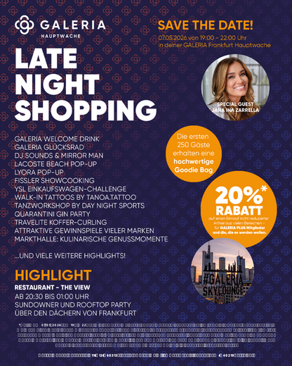 Late Night Shopping – GALERIA Frankfurt Hauptwache
