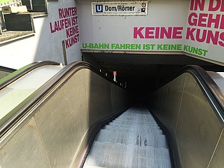 Subway trains will stop at the Dom/Römer station again earlier than planned