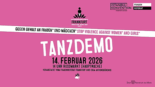 Internationale Tanzdemo „V-Day – One Billion Rising“ in Frankfurt