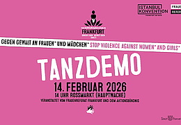 Internationale Tanzdemo „V-Day – One Billion Rising“ in Frankfurt