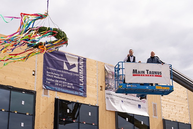 Topping-out ceremony for the MTZ 'Food Garden'
