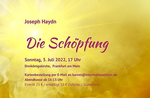 Die Schöpfung – Oratorium von Joseph Haydn