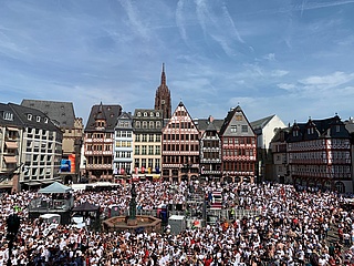 DFB Cup Final: Eintracht Frankfurt reception at Römerberg