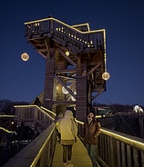 Magische Winterlichter auf dem Baumwipfelweg Bad Camberg