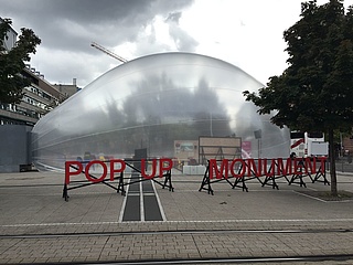Jüdisches Museum eröffnet POP UP MONUMENT am Willy Brandt Platz