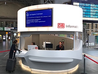 Neue 'DB Information 4.0' im Frankfurter Hauptbahnhof