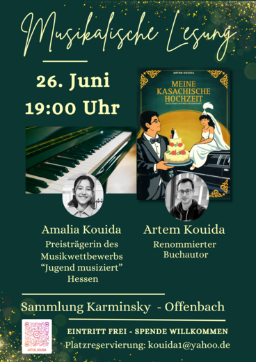 Musikalische Lesung "Meine kasachische Hochzeit" von Artem Kouida